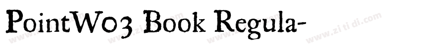 PointW03 Book Regula字体转换